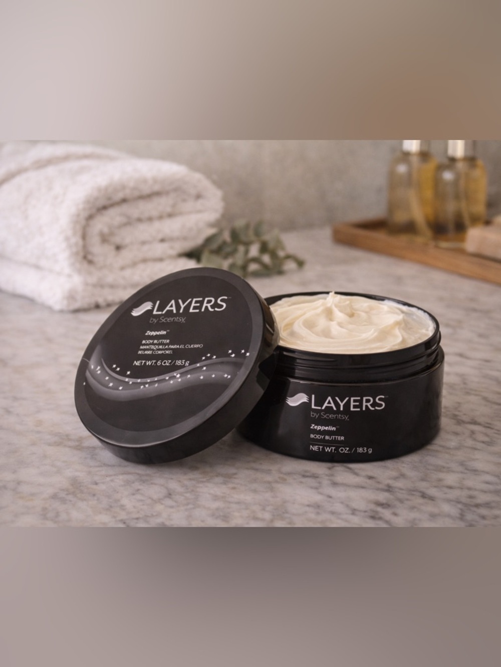 Scentsy Layers Zeppelin Body Butter | Ultra Hydrating Moisturizer Cream